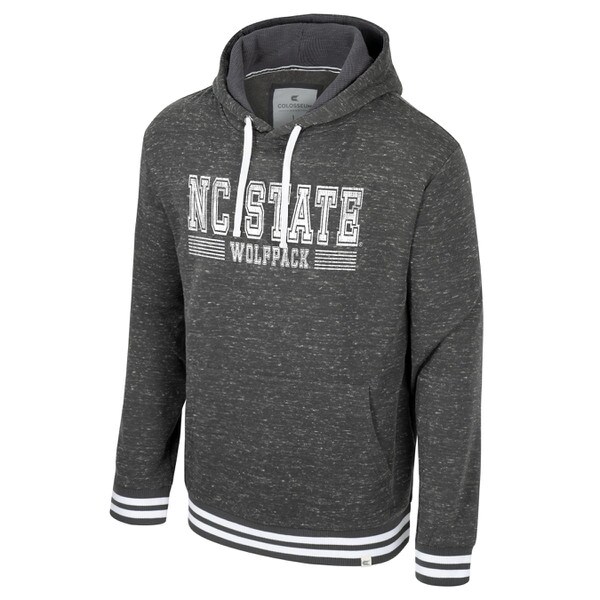 Charcoal Gray Speckle Fleece Hoodie